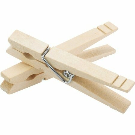 HOMZ Whitmor Spring Hardwood Clothespins (100-Pack) 1220186